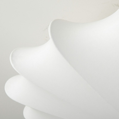 Contemporary Scalloped Flush Mount Ceiling Light Fixtures Fabric Ceiling Light