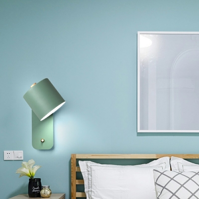 Cylinder Adjustable Wall Sconces Lighting Fixtures Modern LED Wall Hanging Lights for Bedroom