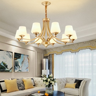 Hanging Light Kit Dispersed Shade Modern Style Glass Pendant Light for Living Room