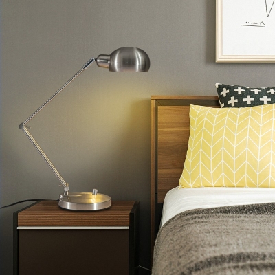 Metal 1 Light Nights and Lamp Basic Modern Minimalist Nightstand Lamp for Living Room