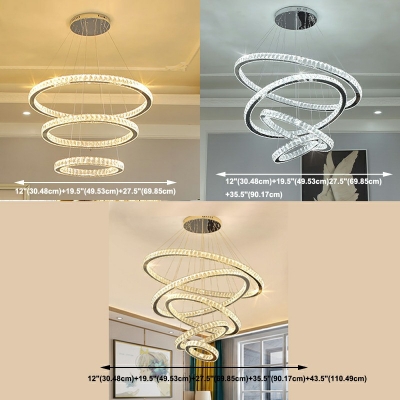 Minimalist Orbicular Suspended Lighting Fixture Crystal Pendant Lighting Fixtures