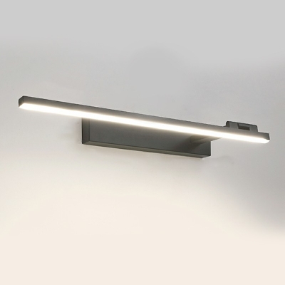 Minimalistic Natural Light Linear Vanity Light Fixtures Metal and Acrylic Led Vanity Light Strip