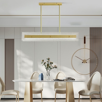 Modern LED Glass Pendant Chandelier 1 Light Island Lights for Dining Room