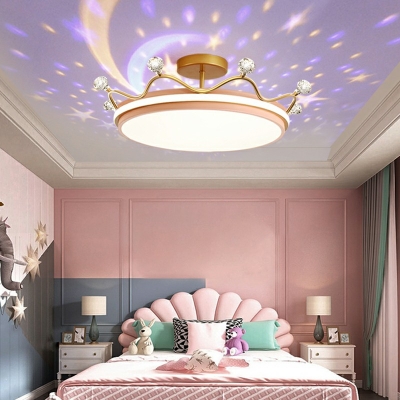 Modern Semi Flush Mounted Ceiling Led Lights Creative Close to Ceiling Lamp for Bedroom