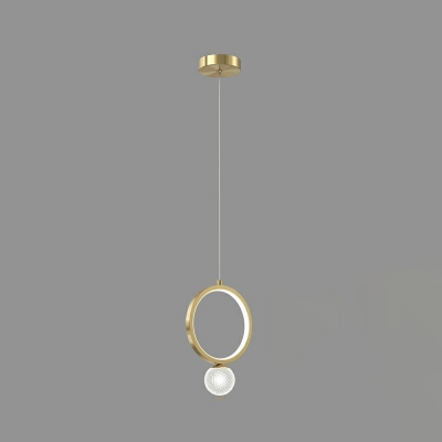 Simplicity Geometry Hanging Pendant Lights Metallic Ceiling Pendant Light