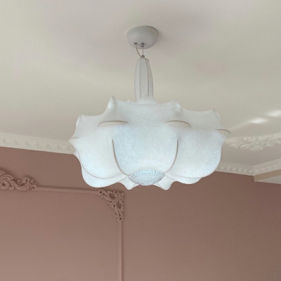 White 1 Light Modern Hanging Pendant Lights Minimalist Hanging Light for Living Room