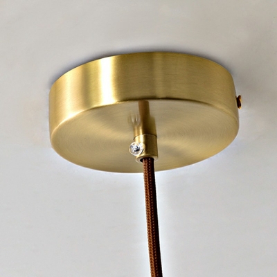 1-Light Pendant Lighting Fixtures Minimalist Style Globe Shape Crystal Hanging Ceiling Lights
