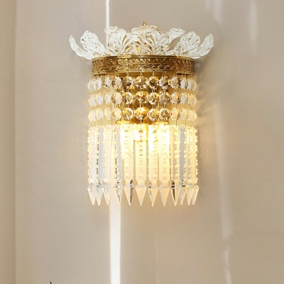 1-Light Sconce Lights Minimalist Style Waterfall Shape Metal Wall Lighting Fixtures