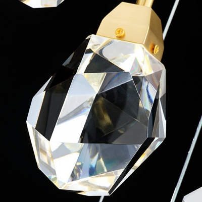Ceiling Pendant Light Diamond Shade Modern Style Crystal Pendant Lighting Light for Living Room