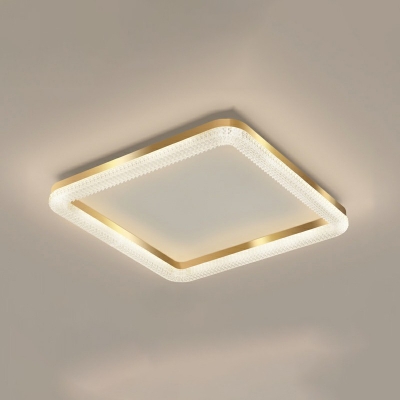 Contemporary Ring Flush Mount Ceiling Light K9 Crystal Led Ceiling Lights