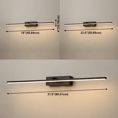 Designer Linear Vanity Light Fixtures Metal and Aluminum Led Vanity Light Strip