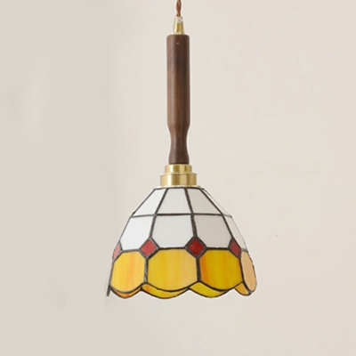 Hanging Light Fixtures Flower Shade Modern Style Glass Hanging Ceiling Light for Living Room