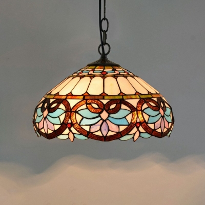Hanging Light Kit Semicircular Shade Modern Style Glass Pendant Light for Living Room