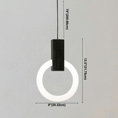 Pendant Lighting Round Shade Modern Style Acrylic Ceiling Pendant Light for Living Room