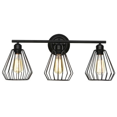 Vanity Lighting Flared Shade Tiffany Style Metal Ceiling Industrial Light Fixtures for Living Room