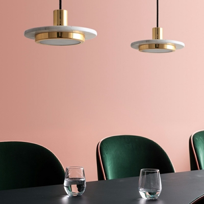 1 Light Hanging Light Fixtures LED Modern Minimalist Pendant Light for Dinning Room