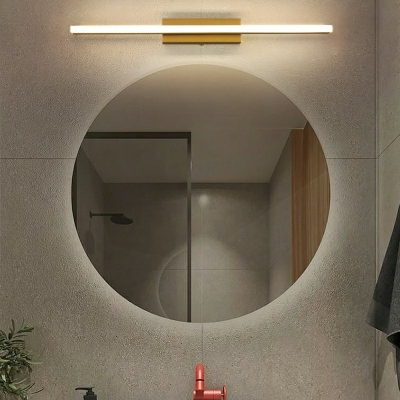 1-Light Sconce Lights Ultra-Modern Style Liner Shape Metal Wall Lighting Ideas