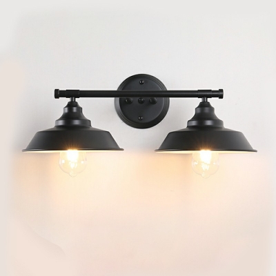 3-Light Sconce Lights Industrial Style Cone Shape Metal Wall Light Fixtures
