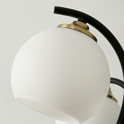 6-Light Flushmount Lighting Minimalism Style Globe Shape Glass Ceiling Mounted Fixture