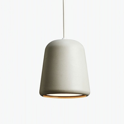 Contemporary Drop Pendant 1 Head Wood Hanging Light Fixtures for Bedroom