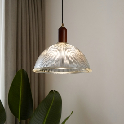 Hanging Pendant Light Clear Glass Shade Suspension Pendant Light for Living Room