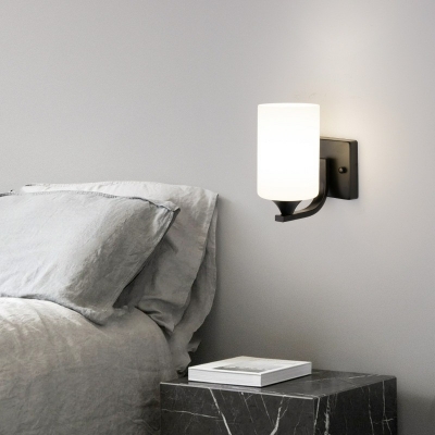Metal Wall Sconces Lighting Fixtures Modern Cylinder Wall Hanging Lights for Bedroom