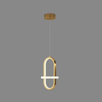 Minimalism Metallic Down Lighting Pendant Geometric Hanging Pendant Lights