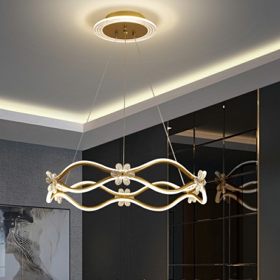 Minimalism Style LED Pendant Light Modern Style Acrylic Hanging Light for Living Room