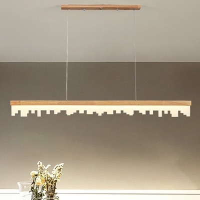 Minimalism Style LED Pendant Light Modern Style Linear Acrylic Hanging Light for Dinning Room