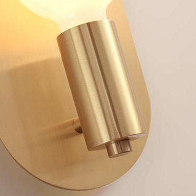 Modern Style LED Wall Sconce Light Nordic Style Glass Metal Wall Light for Aisle Courtyard