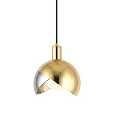 Pendant Light Dome Shade Modern Style Metal Pendant Lighting for Living Room