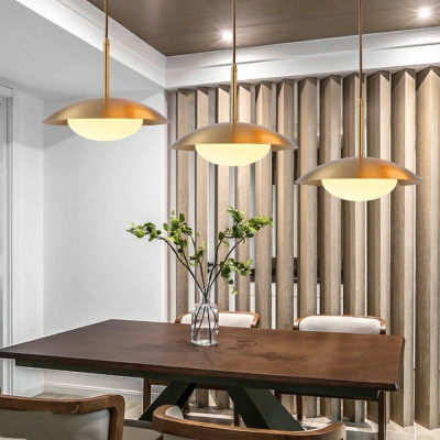 Pendant Light Fixture Oval Shade Modern Style Glass Pendant Light Kit for Living Room