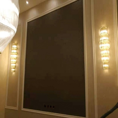 Postmodern Flush Mount Wall Sconce Crystal Wall Lighting Fixtures for Living Room