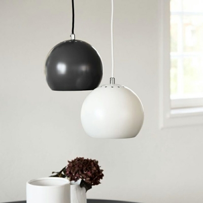 Simplicity Spherical Hanging Ceiling Light Metallic Hanging Pendant Lights
