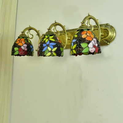 Vanity Sconce Lights Tiffany Style Glass Vanity Wall Light Fixtures for Living Room
