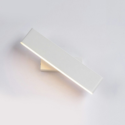 1 Light Rectangle Shade Wall Sconce Lighting Modern Style Acrylic Led Wall Sconce for Living Room
