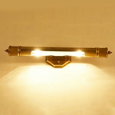 2-Light Sconce Lights Minimalist Style Liner Shape Metal Wall Mounted Lighting