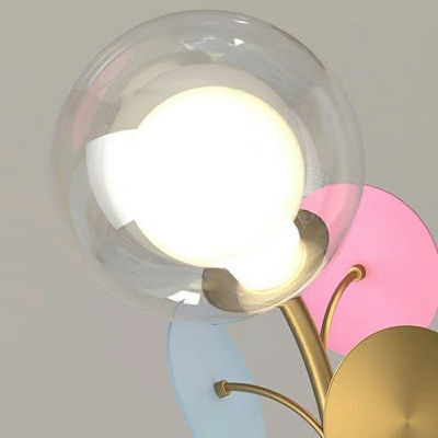 7-Light Chandelier Lighting Contemporary Style Circle Shape Metal Third Gear Light Hanging Lamp