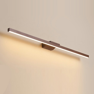 Contemporary Almuinum and Rubber Led Vanity Light Strip Linear Vanity Light Fixtures