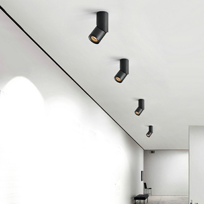 Contemporary Cylinder Flush Mount Ceiling Light Fixtures Metal Flush Mount Lamp