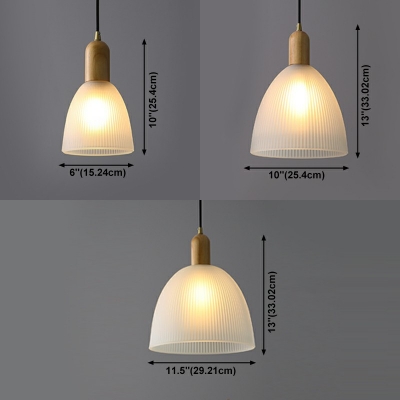 Contemporary Hanging Lamp Kit White Glass Shade Down Lighting Pendant for Living Room