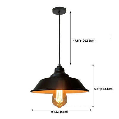 Drop Pendant Industrial Style Hanging Pendant Light for Dining Room