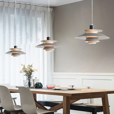 Modern 1 Light Down Mini Pendant Metal Minimalist Hanging Light for Dinning Room
