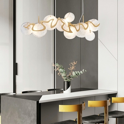 Modern Glass Chandelier Light Fixtures Pendant Lights for Dining Room