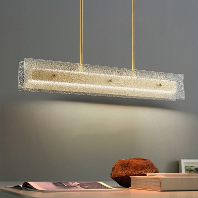 Modern LED Glass Pendant Chandelier 1 Light Island Lights for Dining Room
