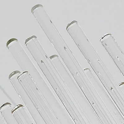 Modern Round Chandelier Lighting Fixtures Fluted Clear Glass Rods Chandelier Pendant Light