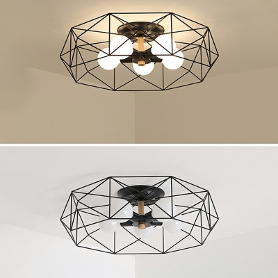Nordic Style Flush Mount Ceiling Light Fixture Modern Close to Ceiling Lighting for Bedroom