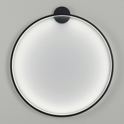 Round Shaped LED Wall Sconce Light Modern Style Linear Wall Light for Living Room