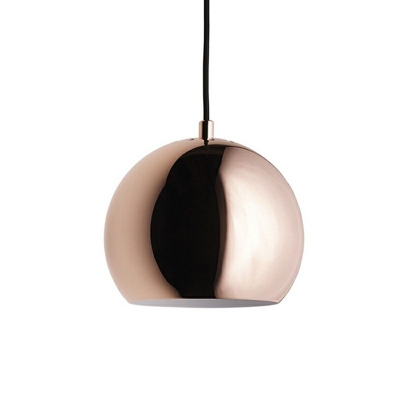 Simplicity Spherical Hanging Ceiling Light Metallic Hanging Pendant Lights