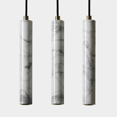Stone 1 Light Suspension Pendant Modern Linear Hanging Ceiling Lights for Dinning Room